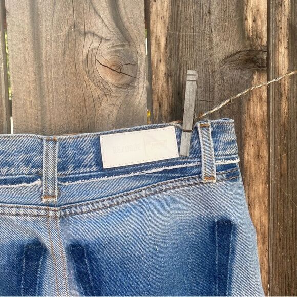 Re/done Levi’s Blue Denim midi skirt size 26 - Picture 9 of 16